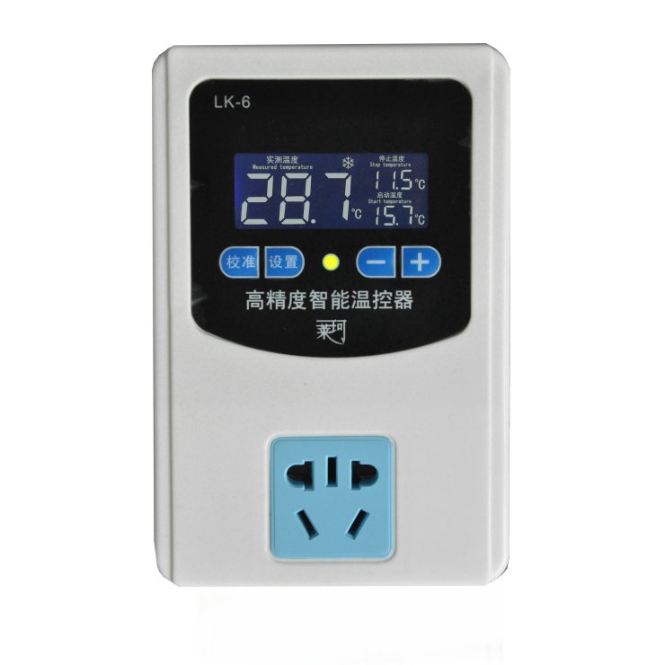 萊珂LK-6高精度LED溫控插座  升溫降溫自由設置的寵物養殖溫控器 多用途溫度控制器